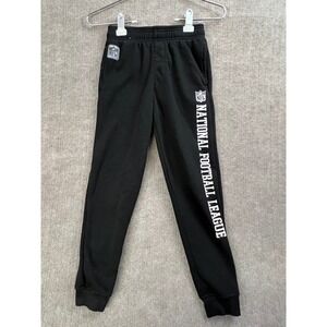 Kids Y2K NFL National Football League Black Jogger Sweatpants Size 8 Youth